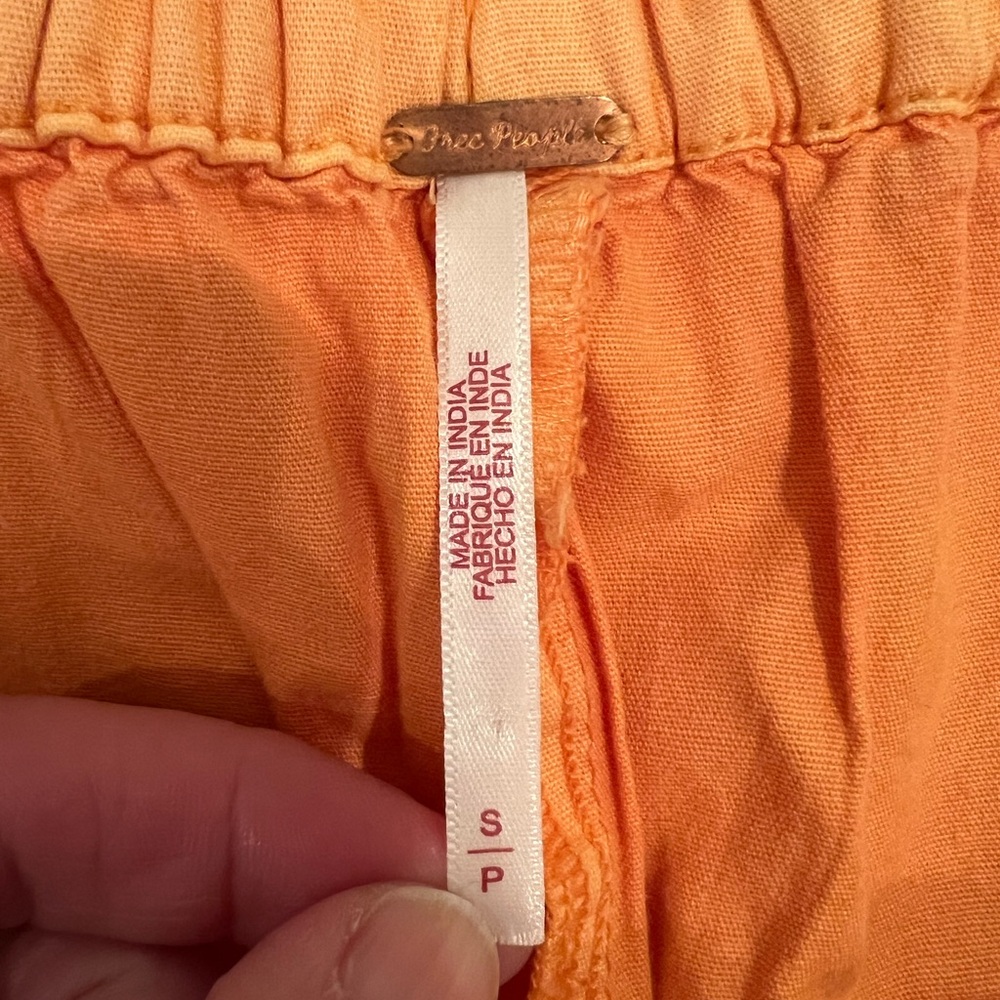 Free People Orange Wide Leg Pants - Picture 15 of 16